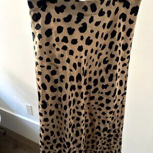 Réalisation Par Naomi Wild Things Leopard Print Silk Skirt